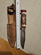 Altes Jagdmesser / Fahrtenmesser Linder Solingen D.B.G.M. – Sammlerstück