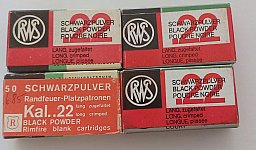 RWS Platzpatronen .22 lang, alt und gut OVP